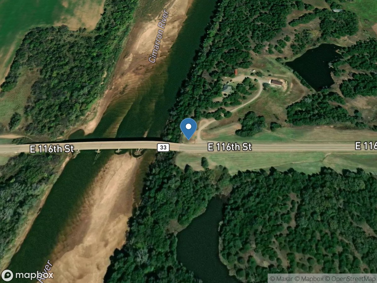 Cimarron River near Ripley, OK location