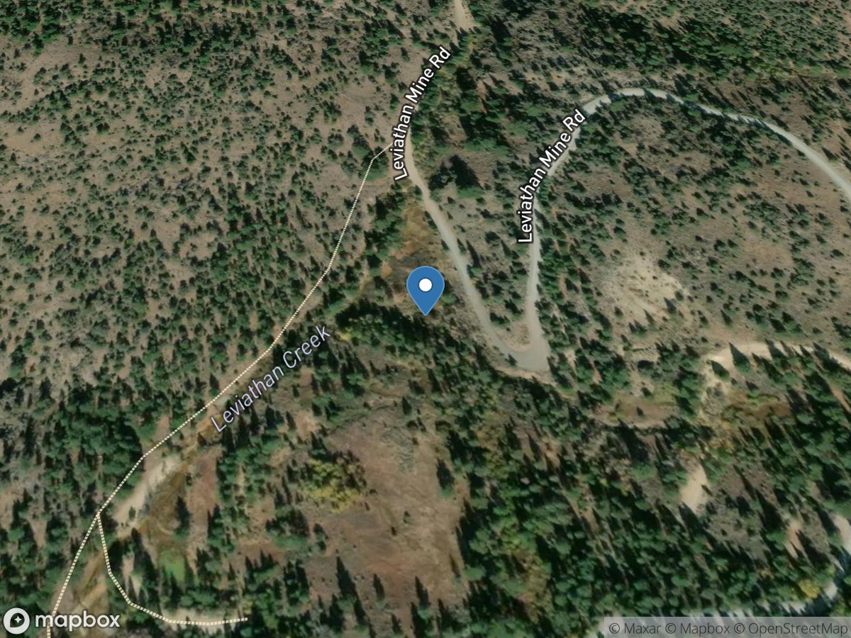 ASPEN Creek Above LEVIATHAN Creek Near MARKLEEVILLE CA location