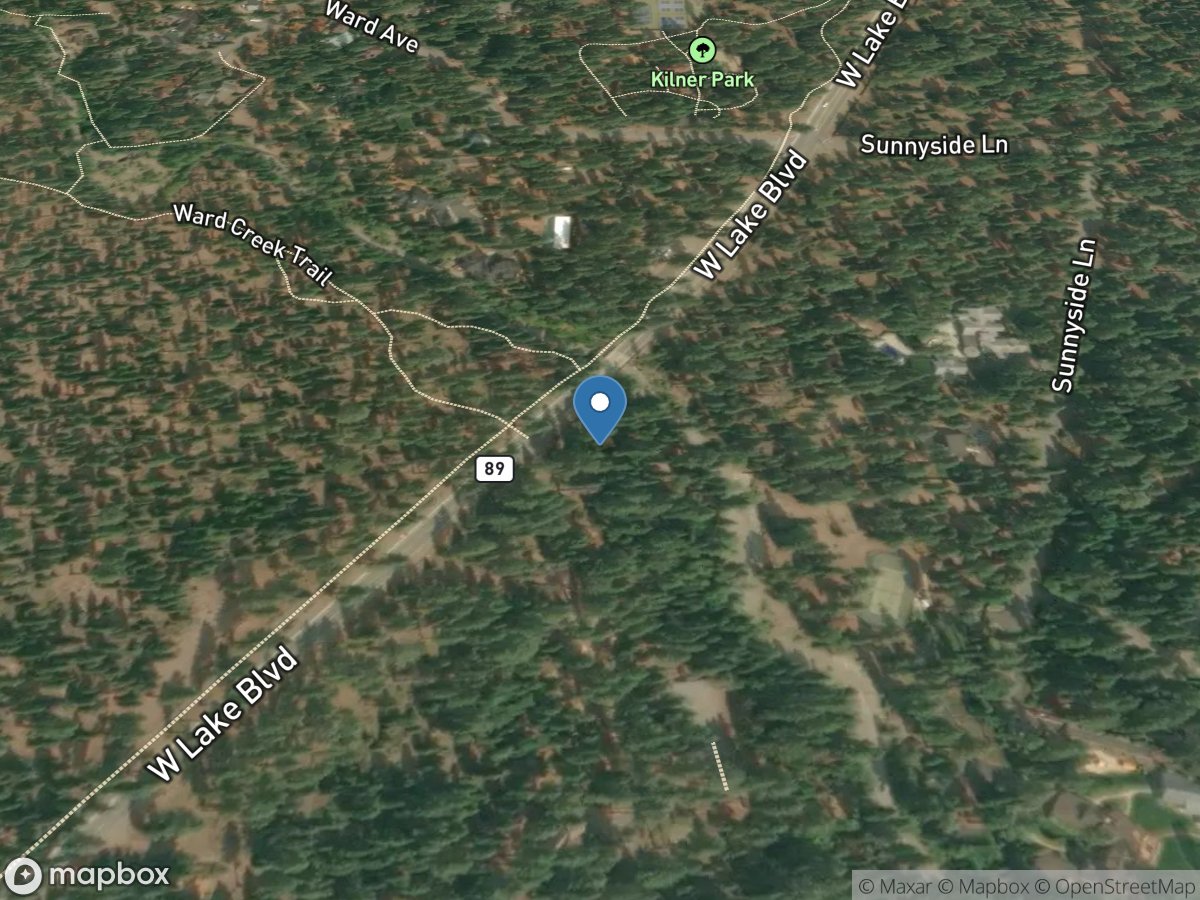 WARD Creek At Highway 89 Near TAHOE PINES CA location