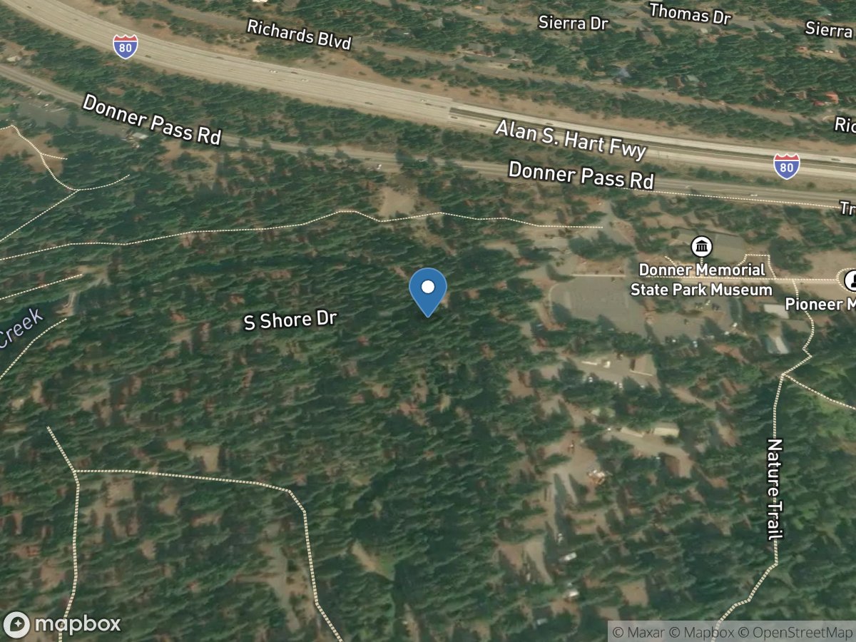 Donner Creek a Donner Lake near Truckee CA location