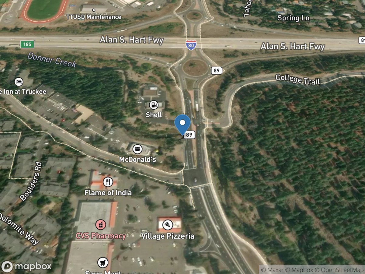 DONNER Creek At Highway 89 Near TRUCKEE CA location