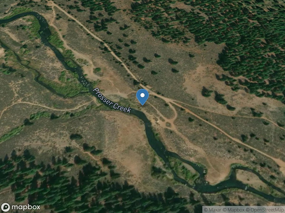 Prosser Creek below Prosser C DAM near Truckee CA location