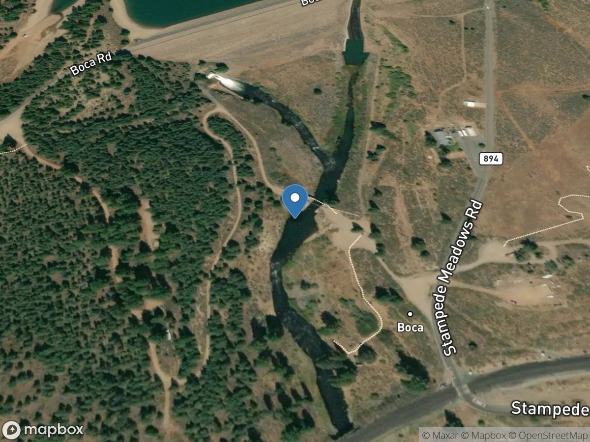 Little Truckee River below Boca DAM near Truckee CA location