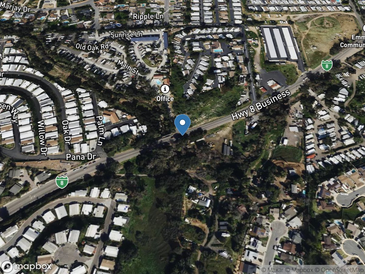 Los Coches Creek near Lakeside CA location