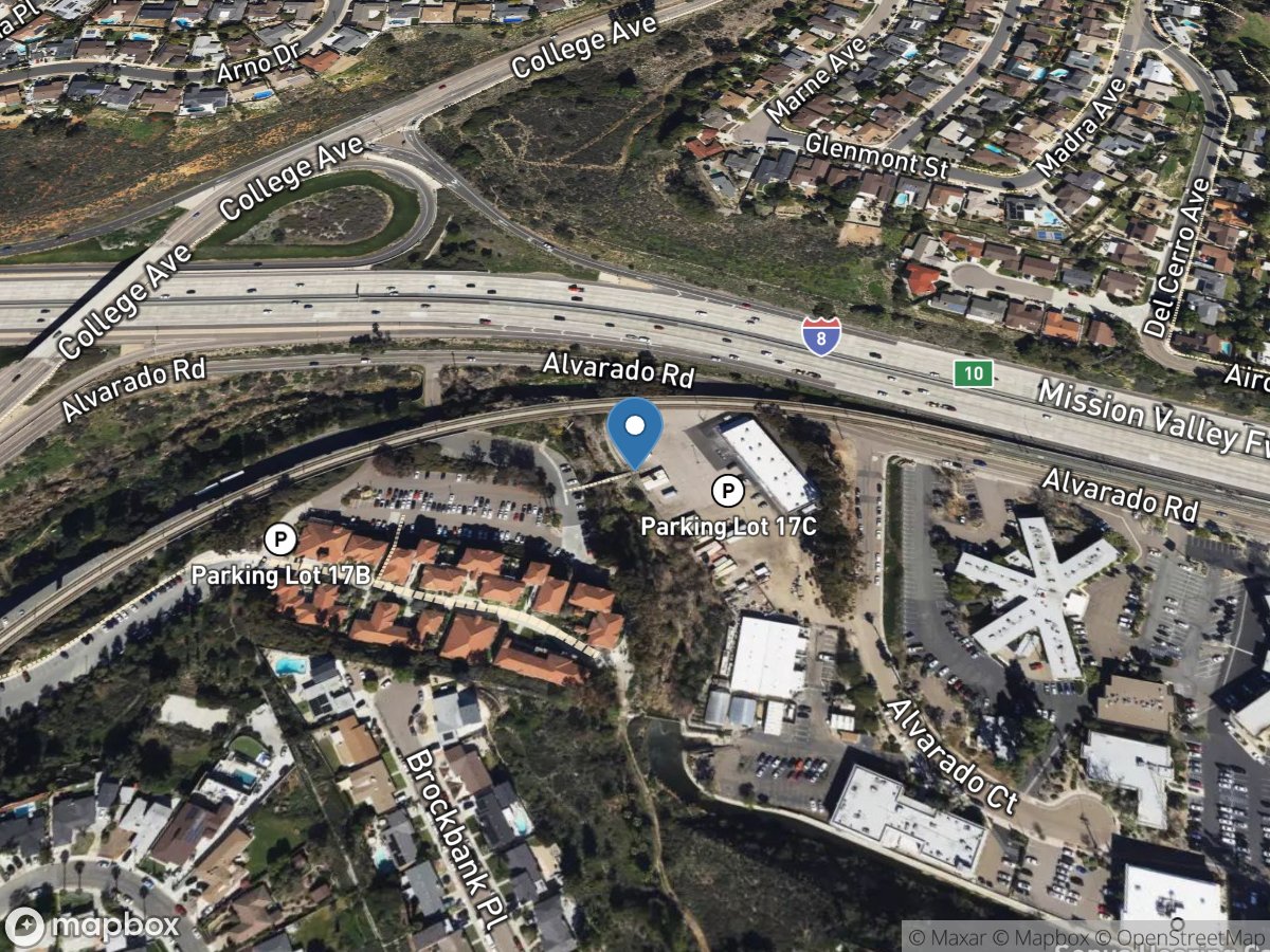 Alvarado Creek near LA Mesa CA location