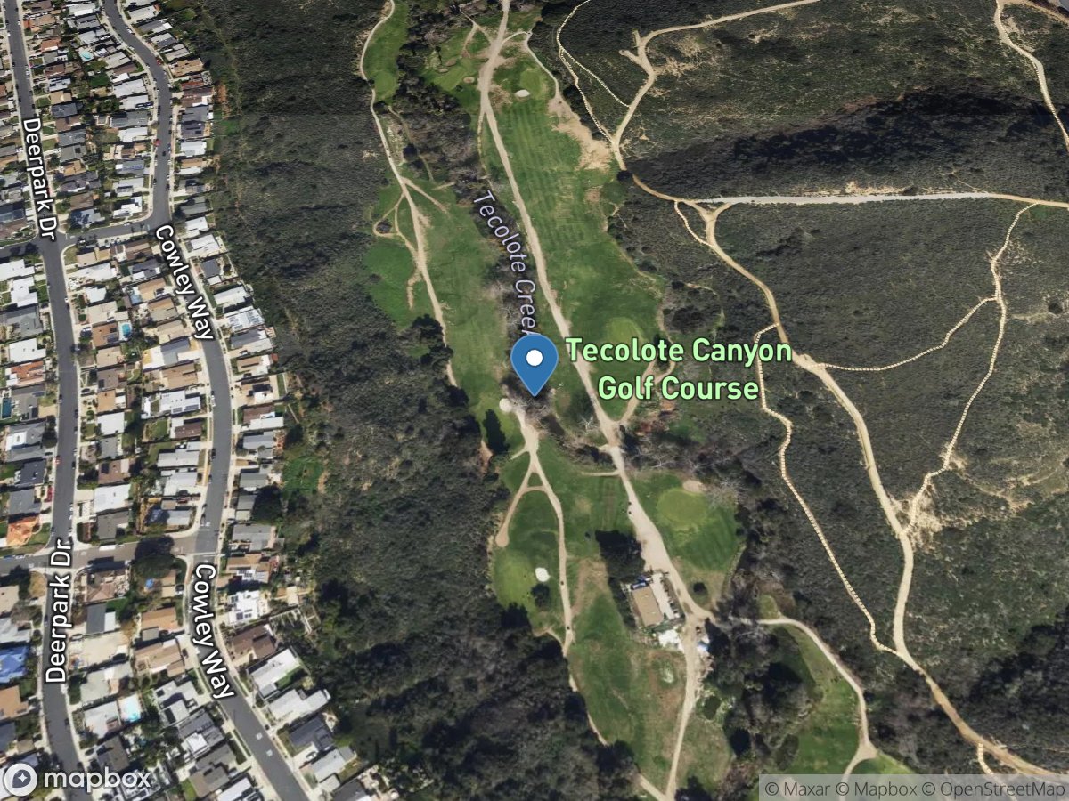 Tecolote Creek above Footbridge near San Diego CA location