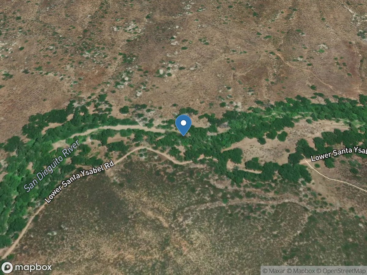 Santa Ysabel Creek near Ramona CA location