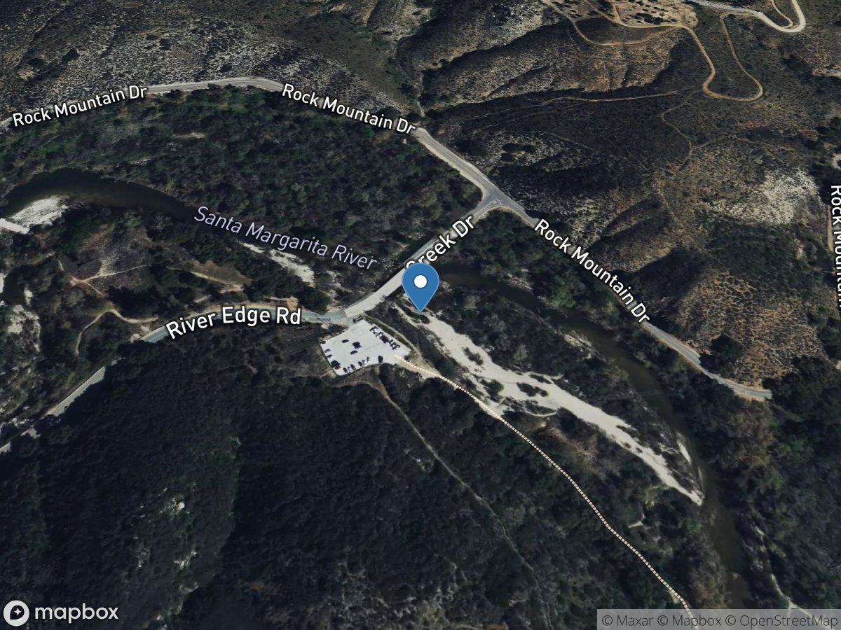 Santa Margarita River a Fpud Sump near Fallbrook CA location