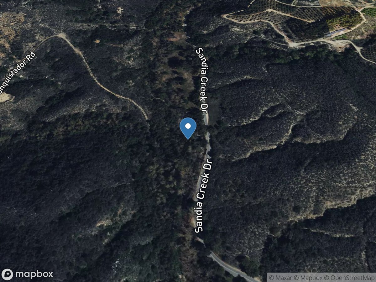 Sandia Creek near Fallbrook CA location
