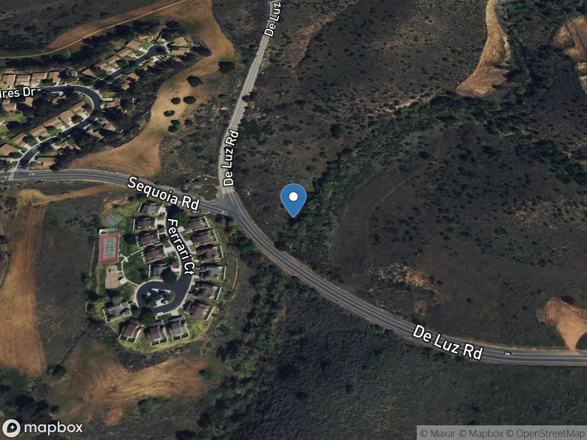 Fallbrook Creek near Fallbrook CA location