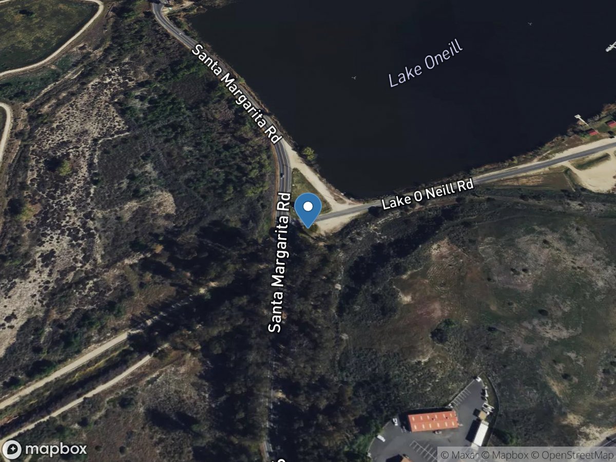 Oneill Lake Outlet Ch near Fallbrook CA location