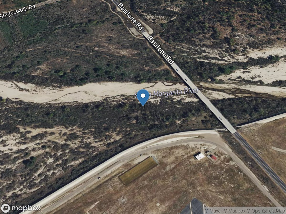 Santa Margarita River a Ysidora CA location