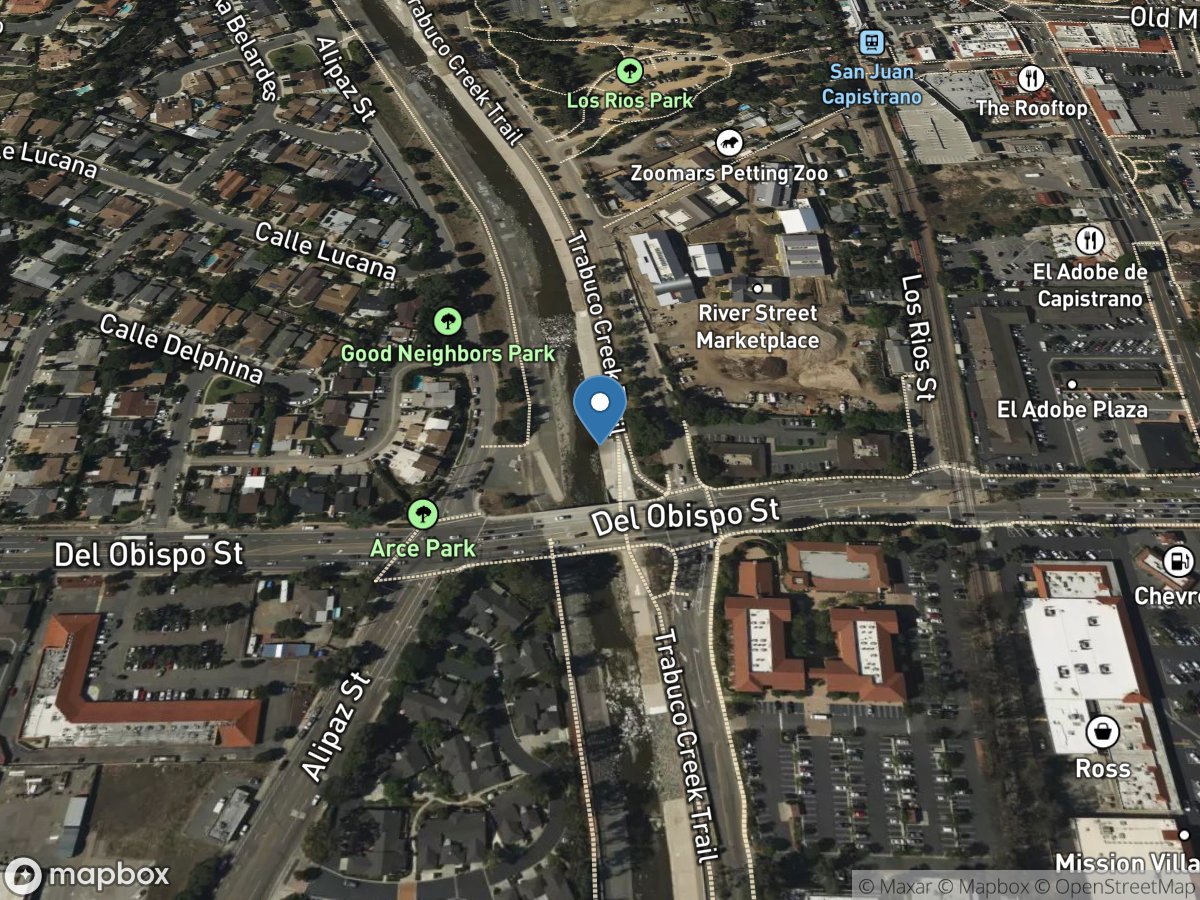 Arroyo Trabuco a San Juan Capistrano CA location