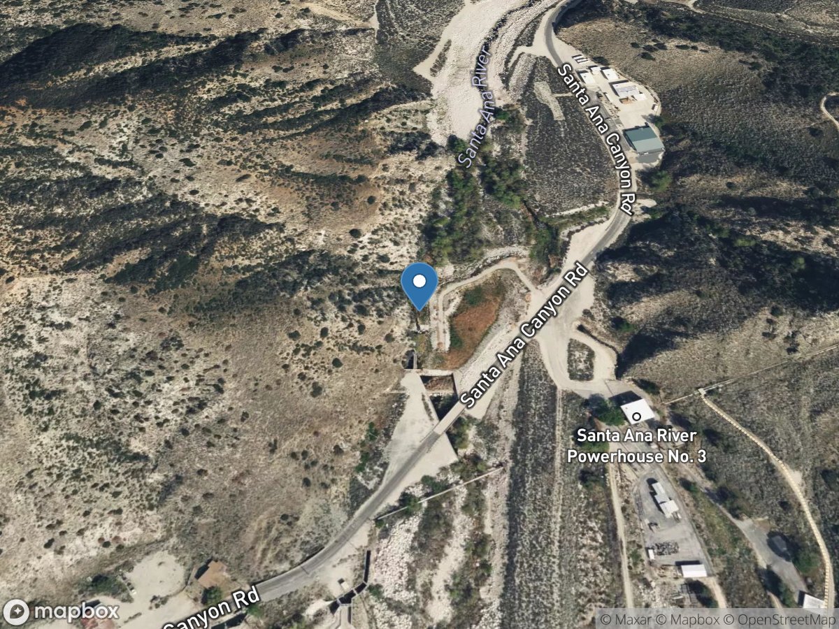 Santa Ana River near Mentone (river Only) CA location