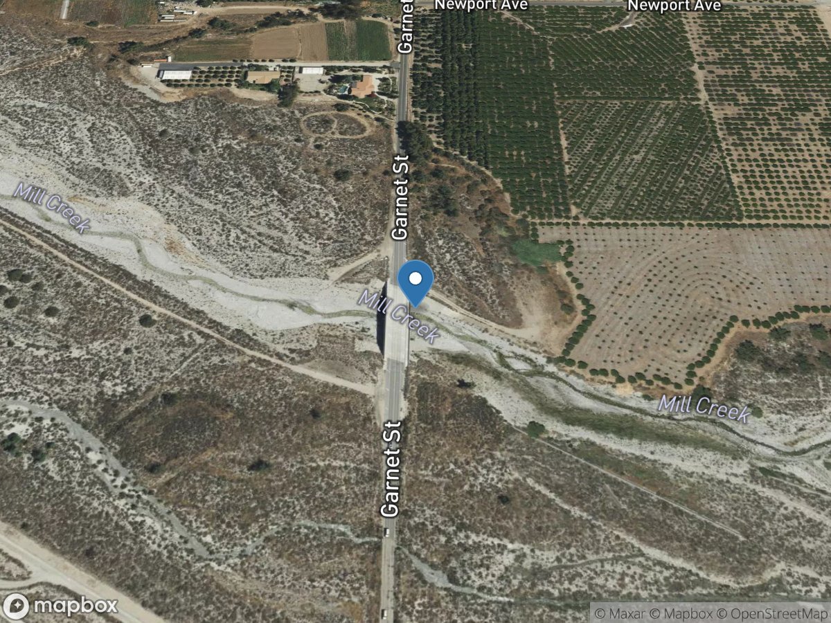 MILL Creek Near MENTONE CA location