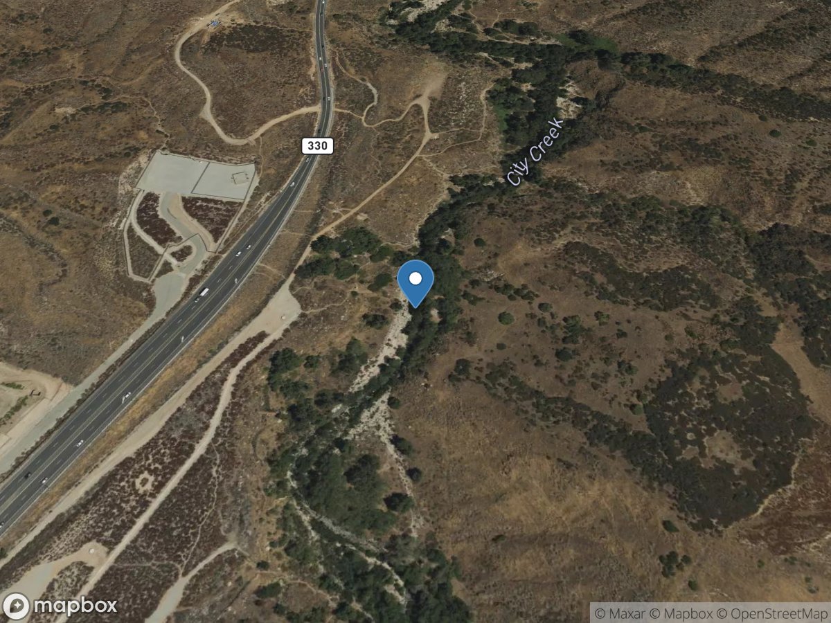 CITY Creek Near HIGHLAND CA location