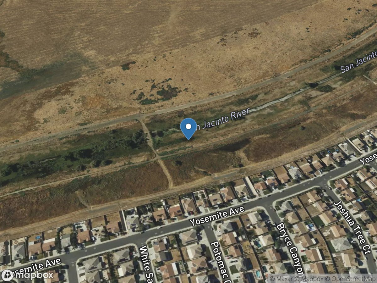 San Jacinto River near Sun City CA location