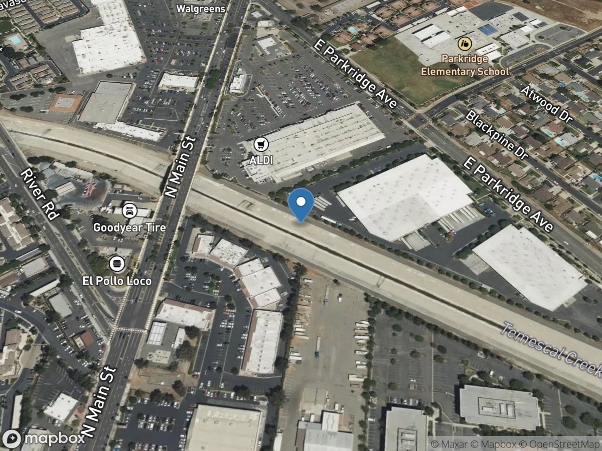 Temescal Creek above Main ST a Corona CA location