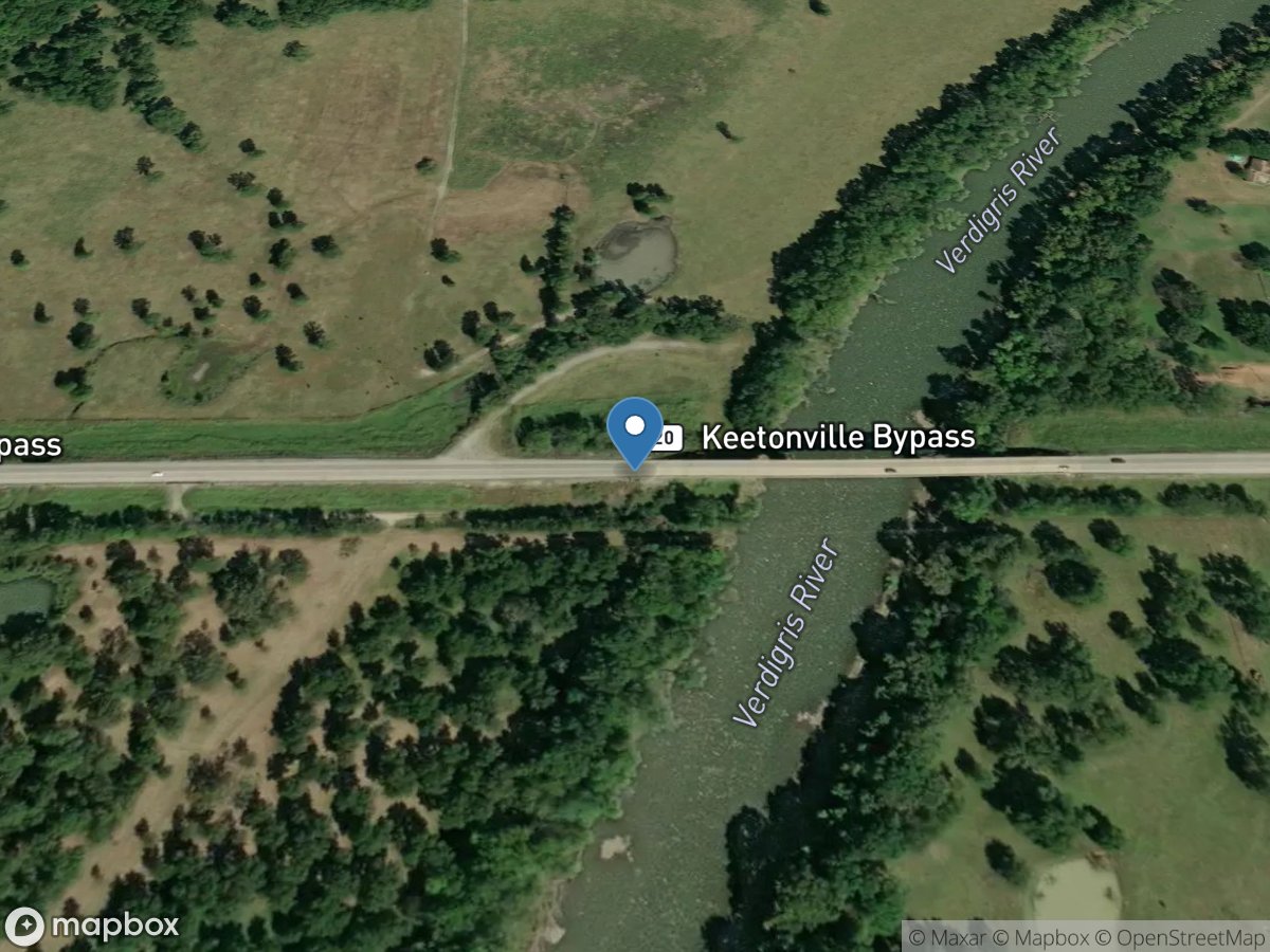 Verdigris River near Claremore, OK location