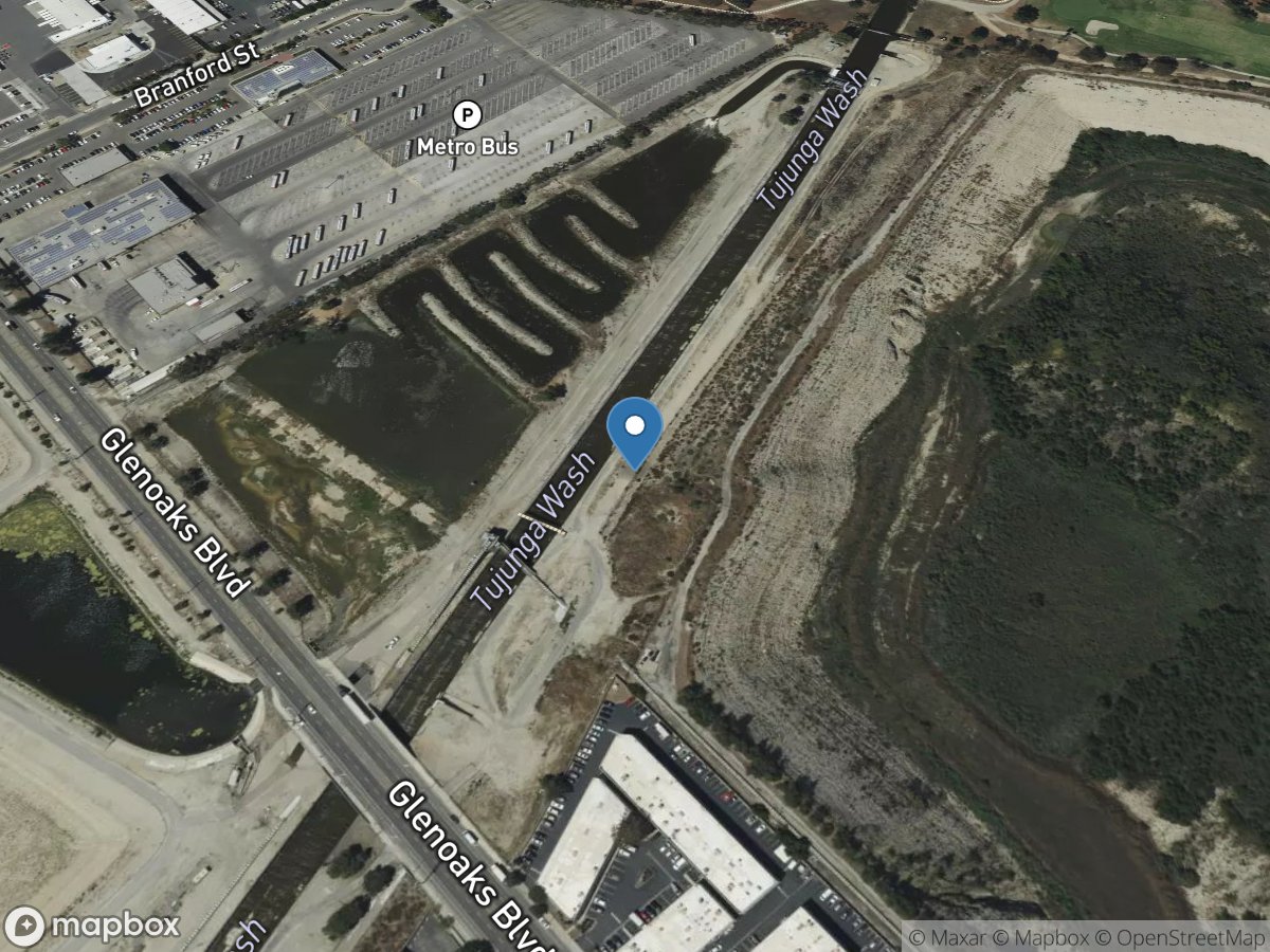 Big Tujunga Creek below Hansen DAM CA location