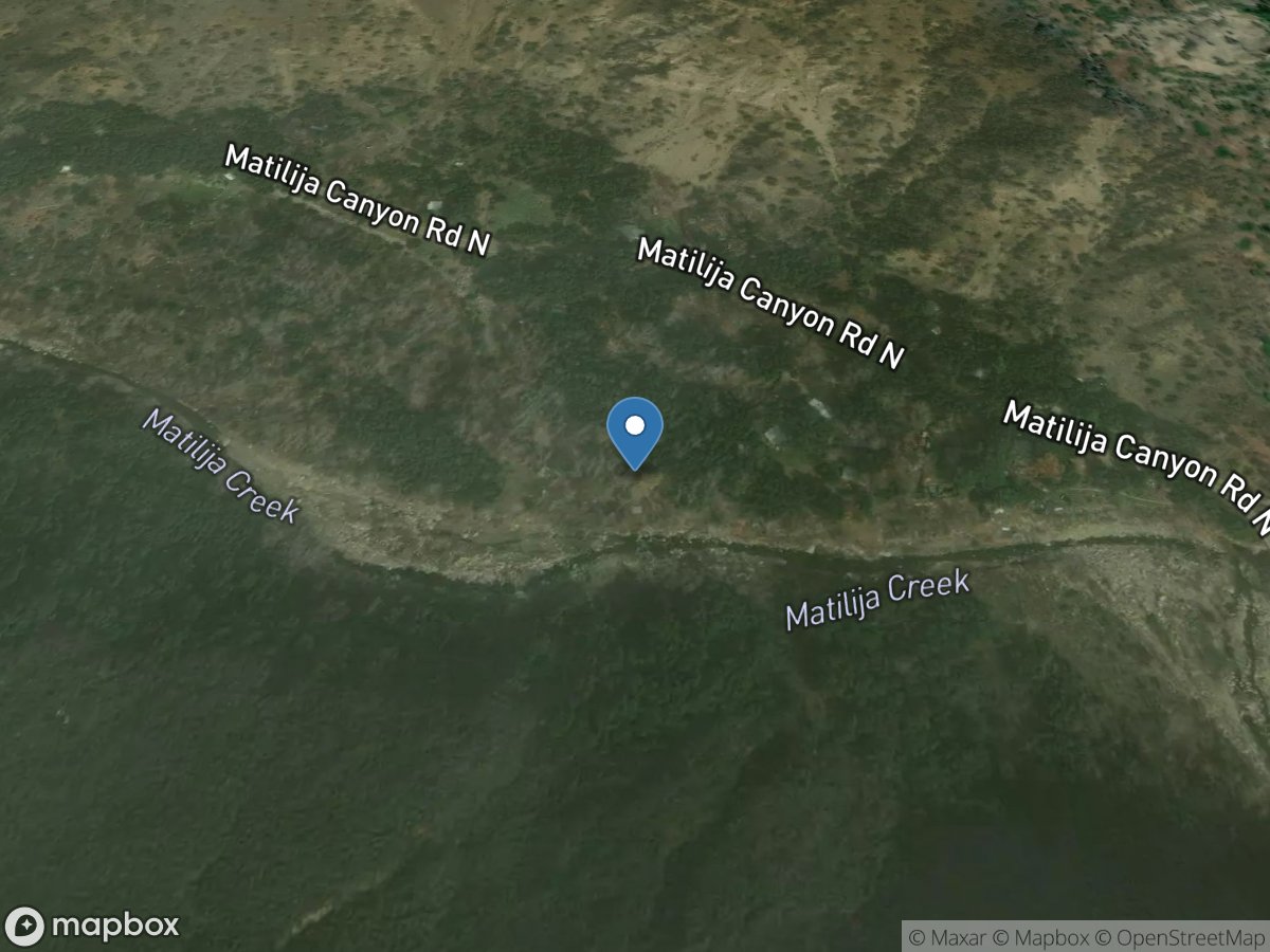 MATILIJA Creek Near Reservoir Near MATILIJA HOT SPRINGS CA location