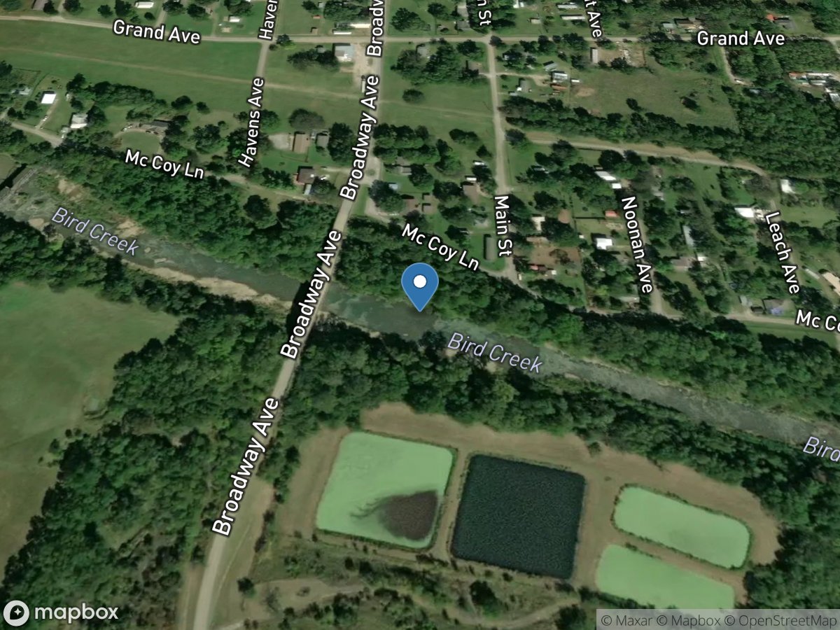 Bird Creek at Avant, OK location