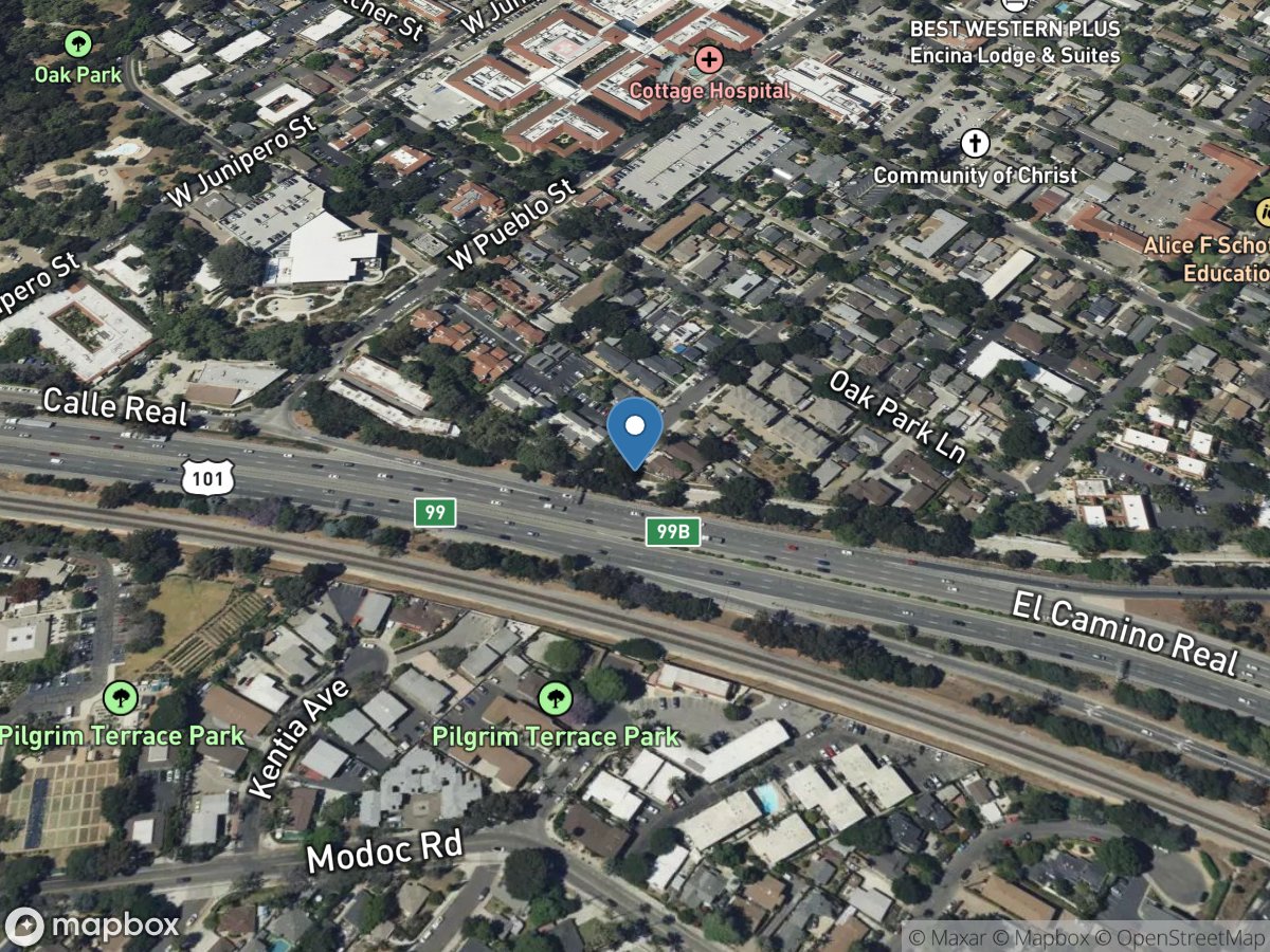 Mission Creek near Mission ST near Santa Barbara CA location