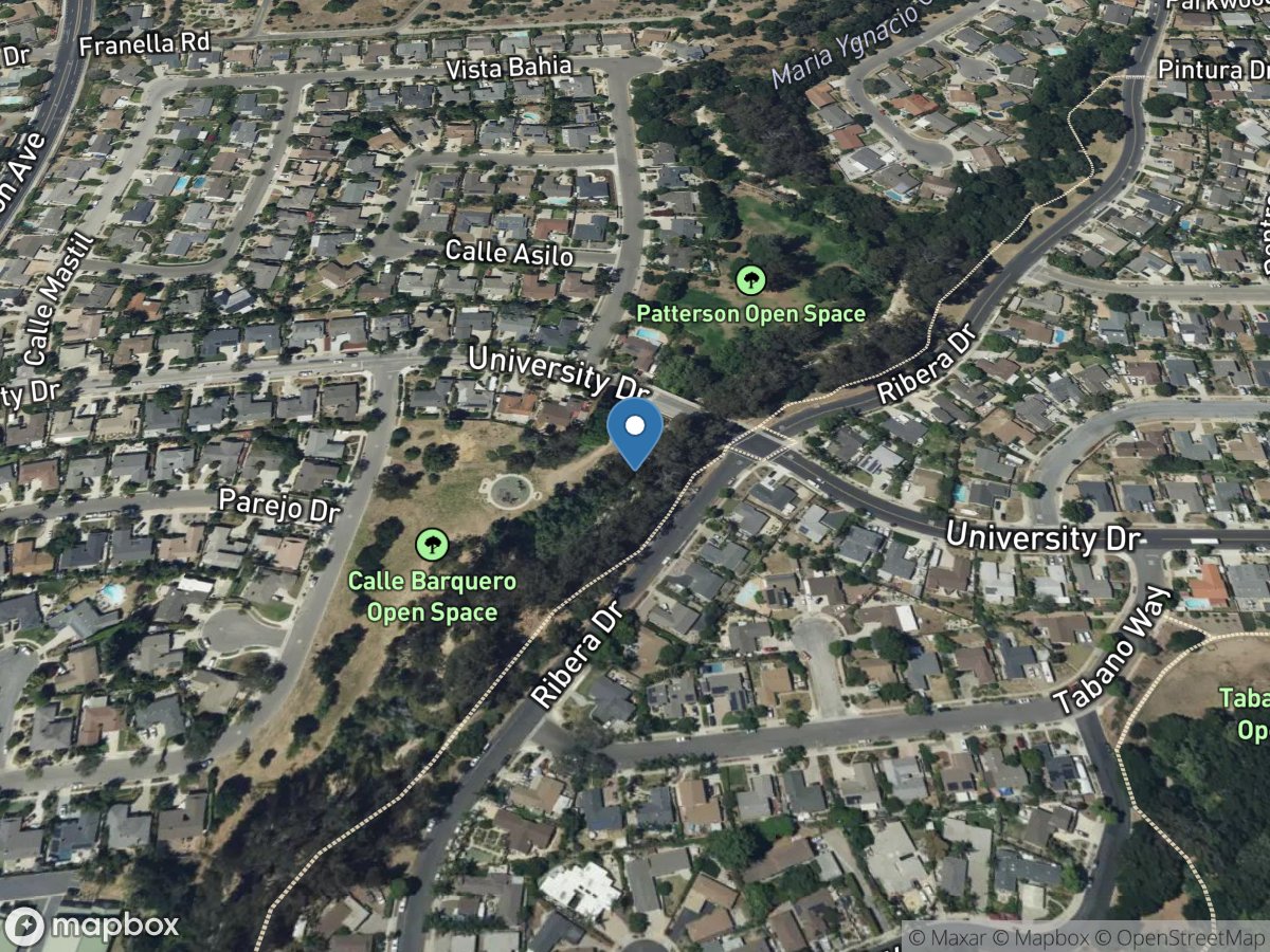 Maria Ygnacio Creek a University Drive near Goleta CA location