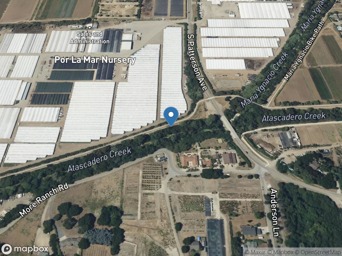 Atascadero Creek near Goleta CA location