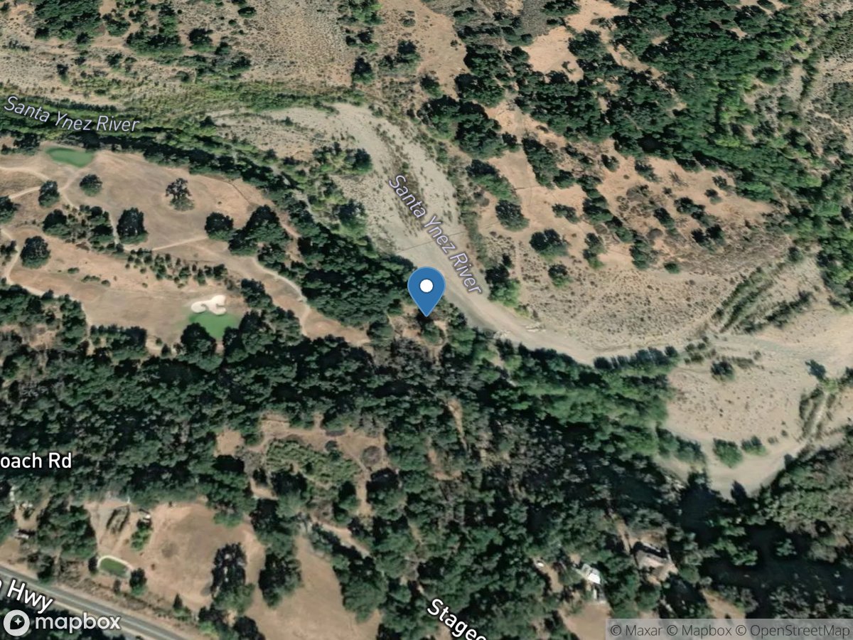 Santa Ynez River below Los Laurls Cyn near Snta Ynez CA location