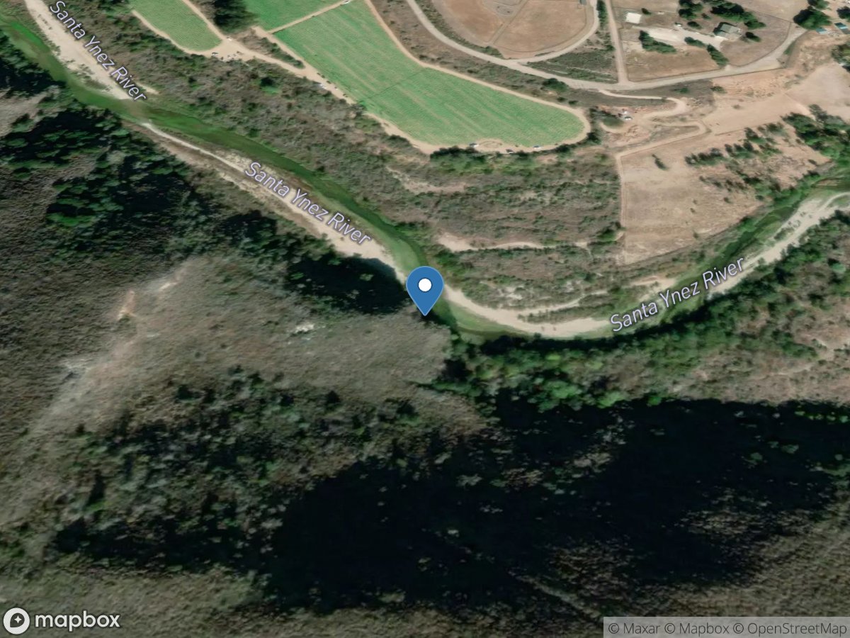 Santa Ynez River a Narrows near Lompoc CA location