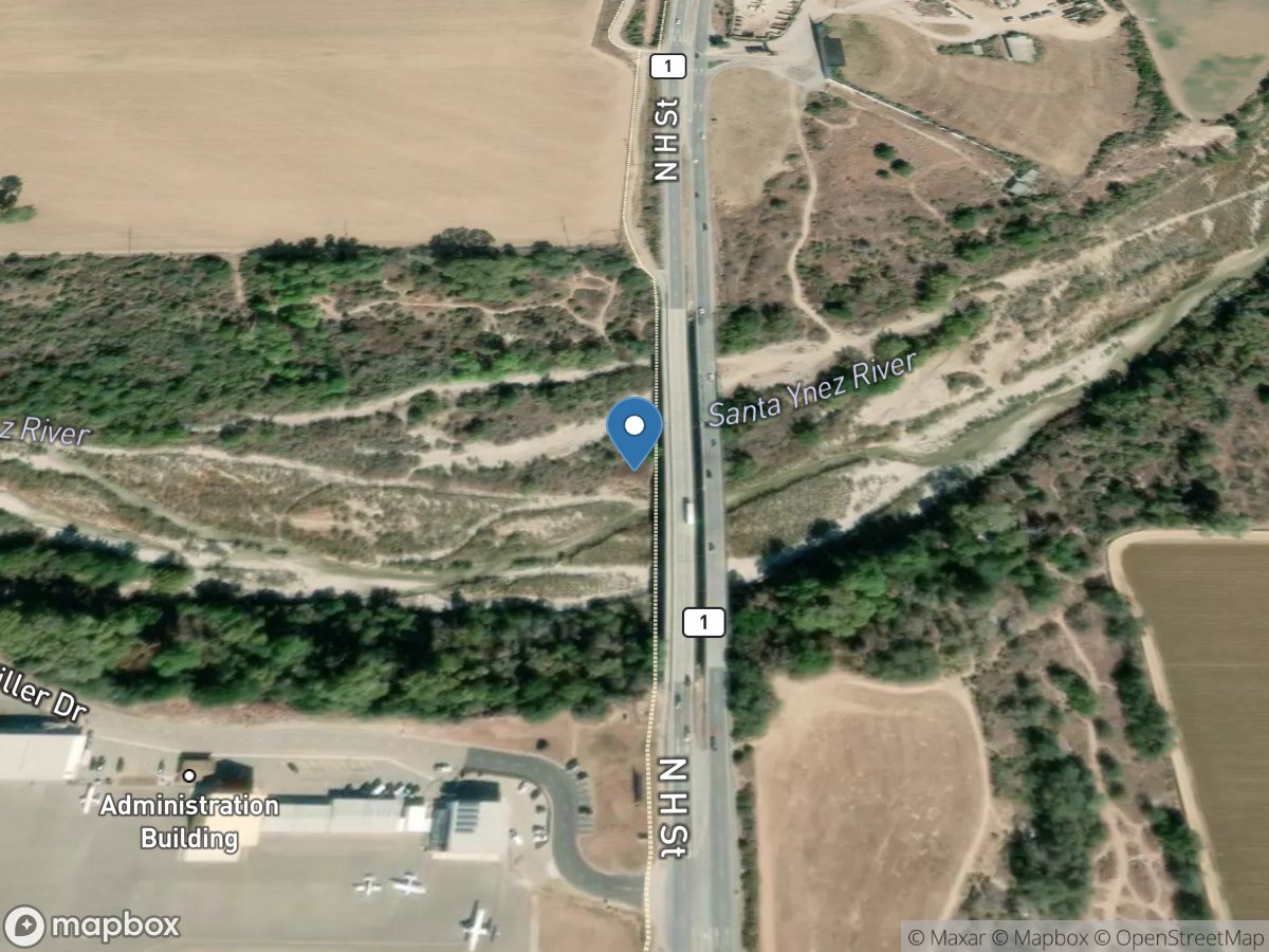 Santa Ynez River a H ST near Lompoc CA location