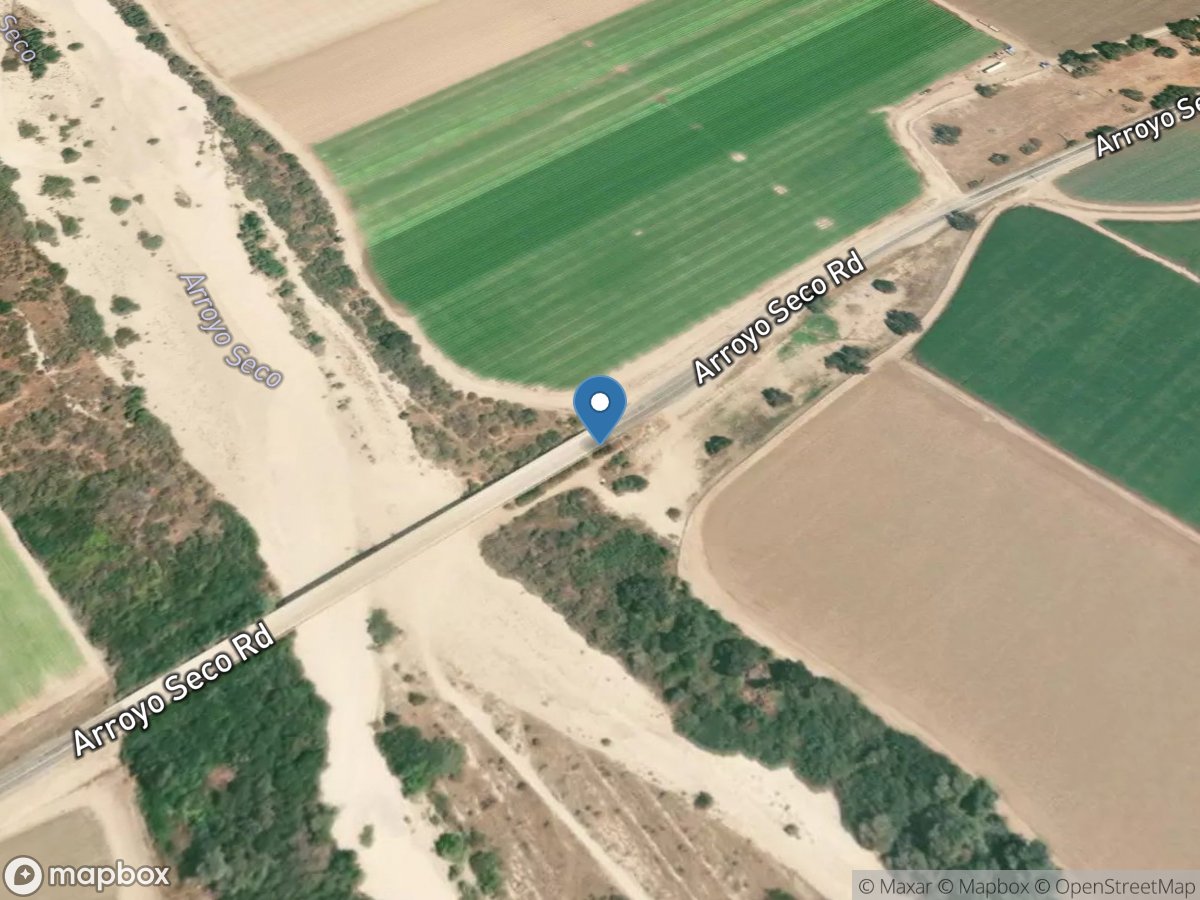 Arroyo Seco below Reliz Creek near Soledad CA location