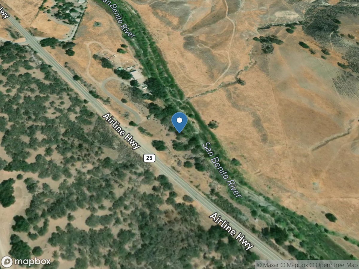 San Benito River near Willow Creek School CA location