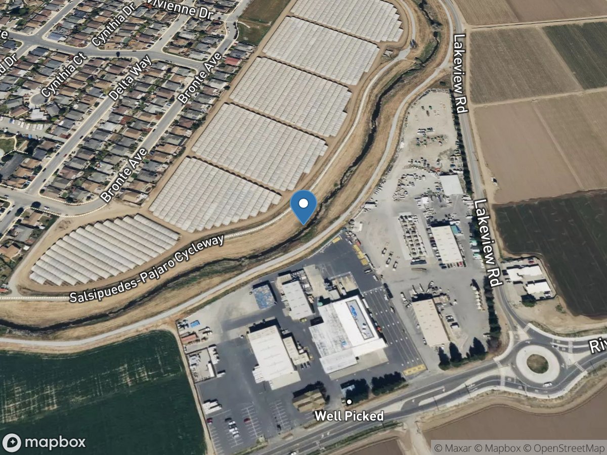 Salsipuedes Creek near Watsonville CA location