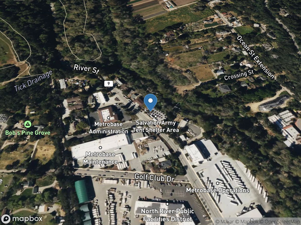 San Lorenzo River a Santa Cruz CA location