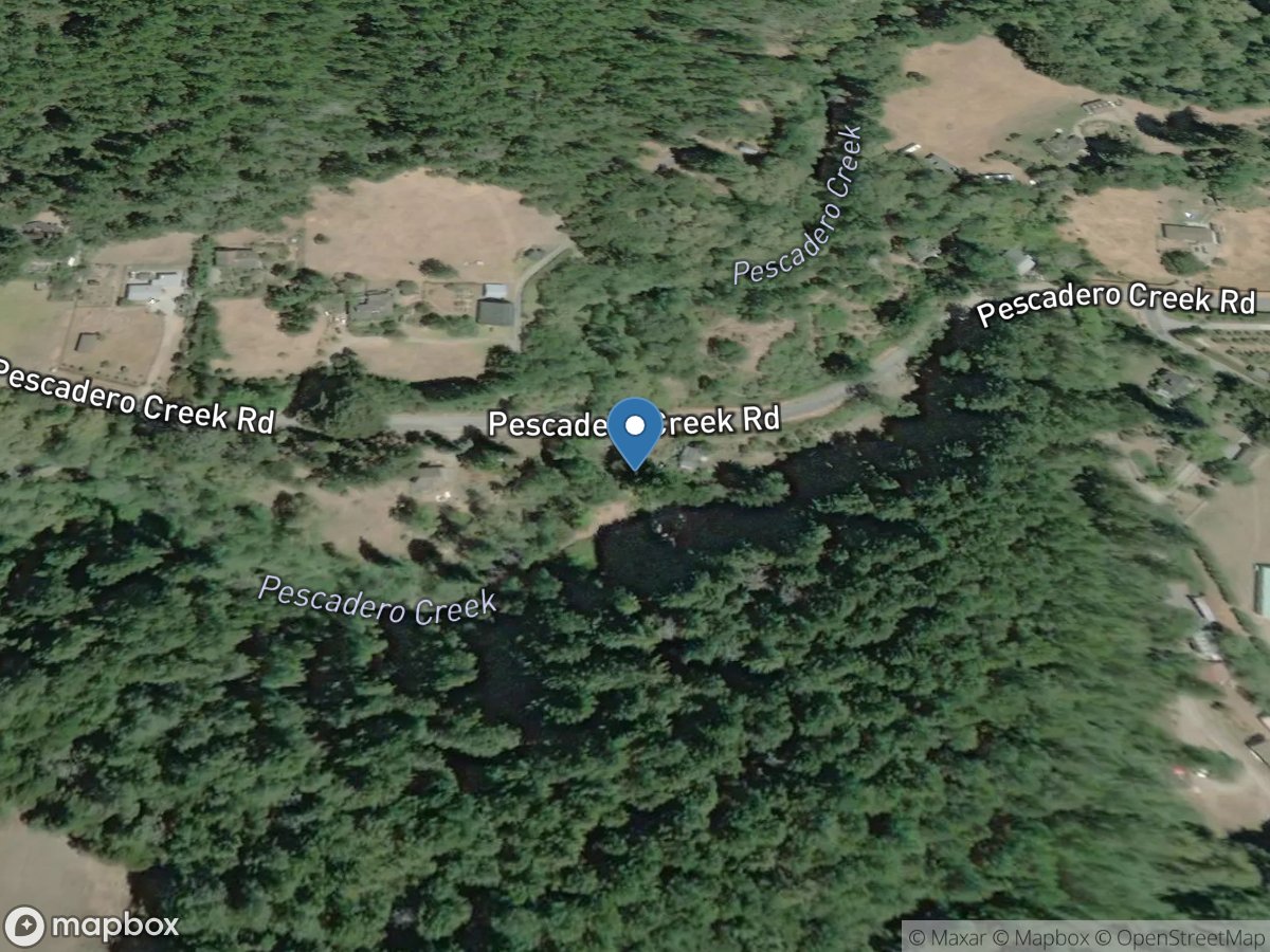 Pescadero Creek near Pescadero CA location