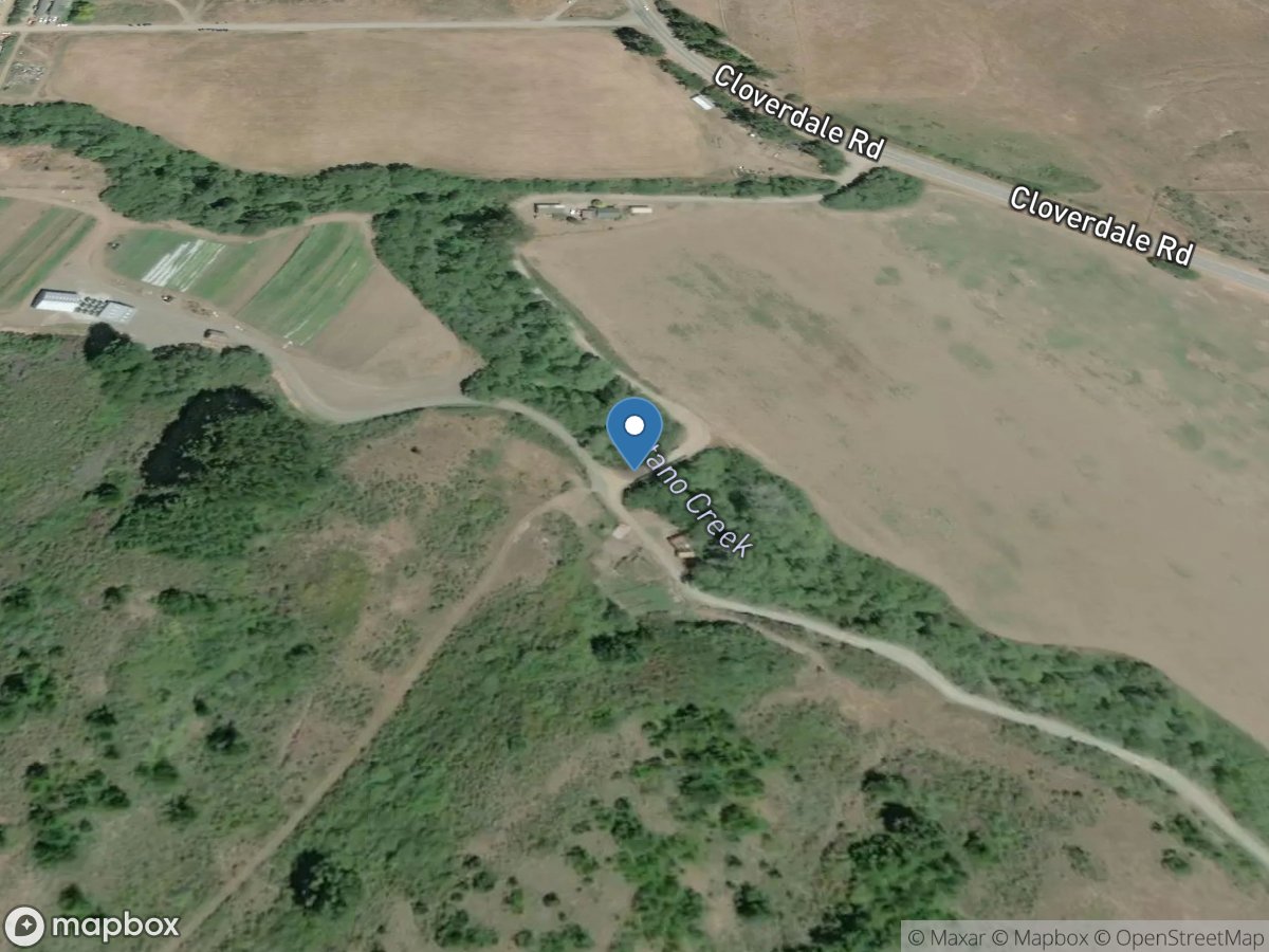 Butano Creek near Pescadero CA location