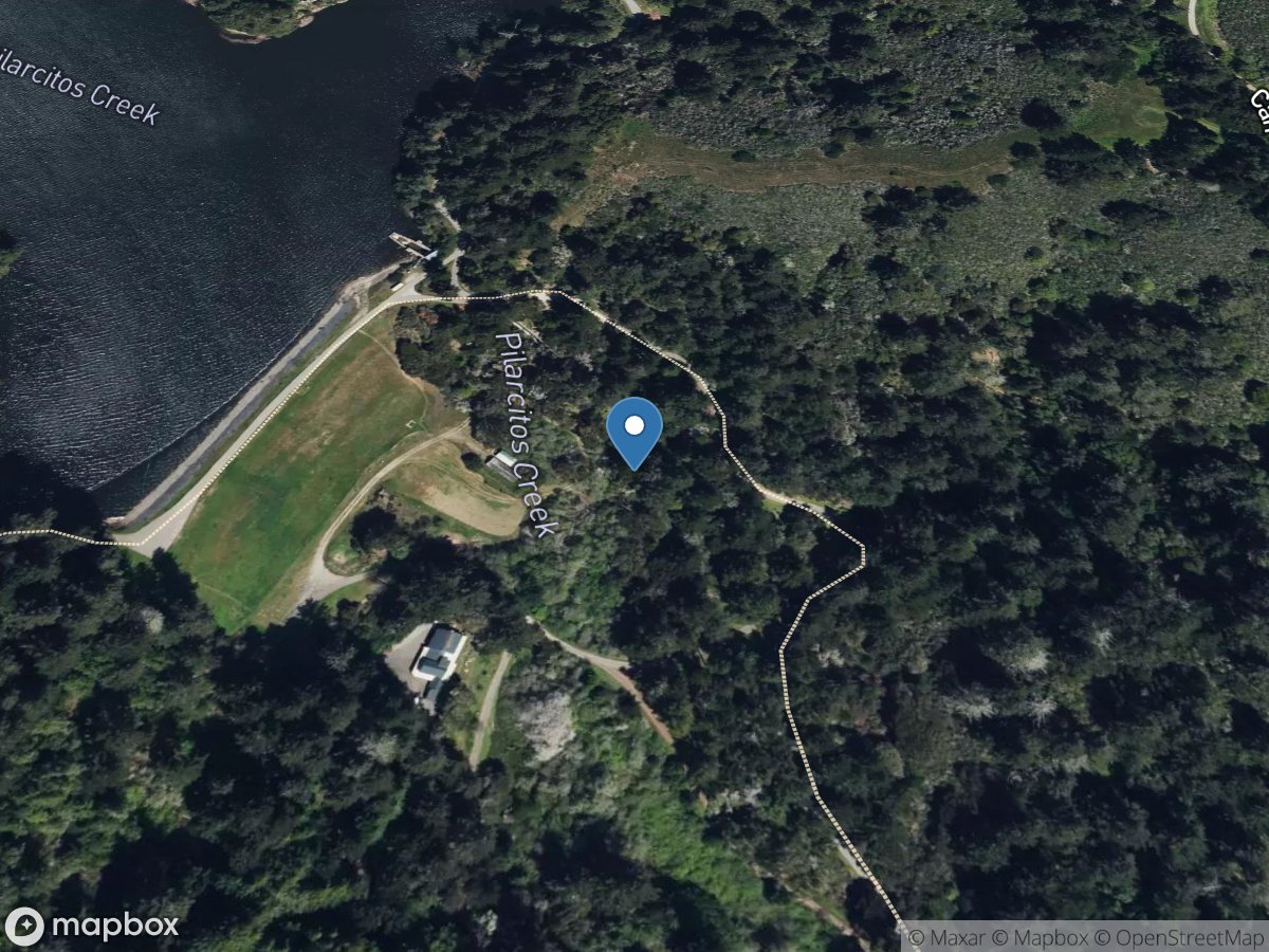 Pilarcitos Creek below Spillway near Hillsborough CA location