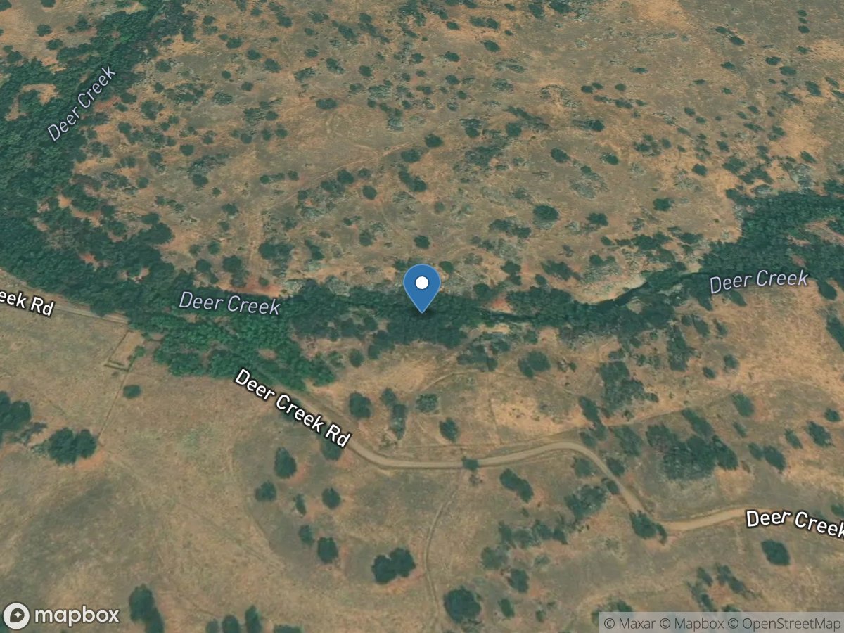 Deer Creek near Fountain Springs CA location