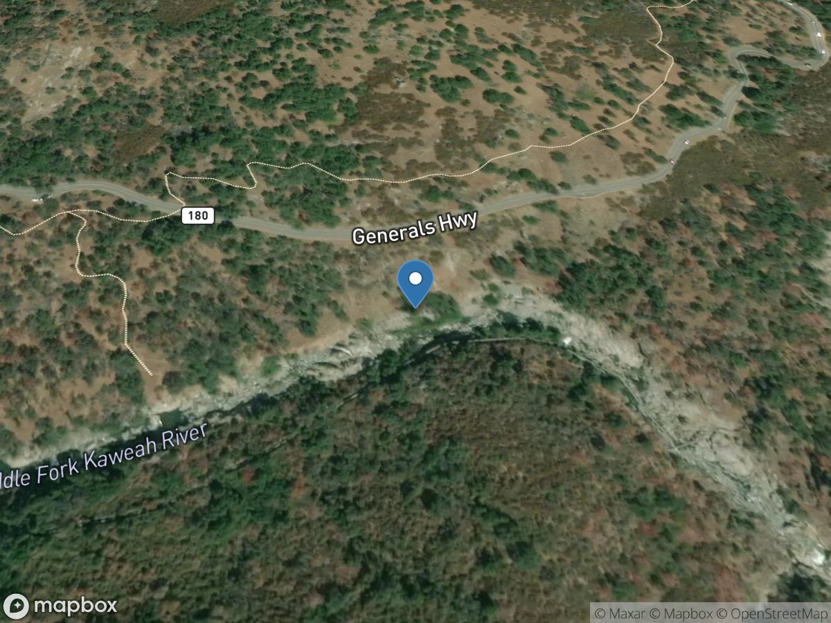 MF Kaweah River near Potwisha Camp(river Only) CA location