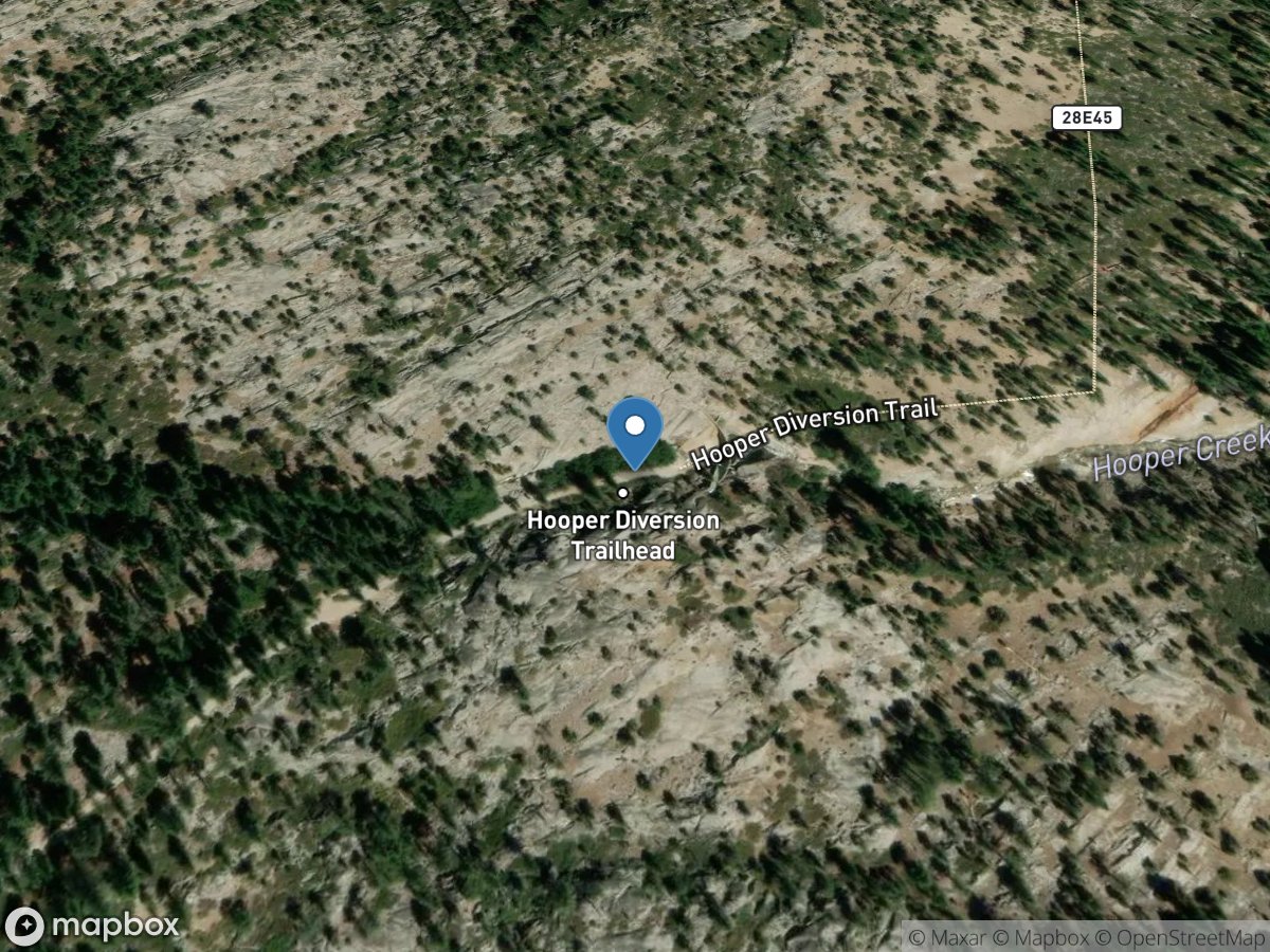 Hooper Creek below DIV DAM near Florence Lake CA location