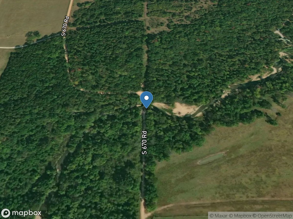 Honey Creek near South West City, MO location