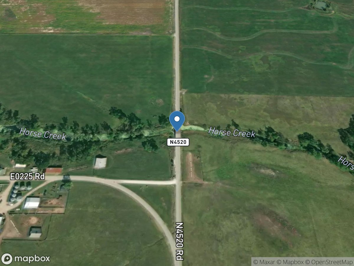 Horse Creek at Afton, OK location