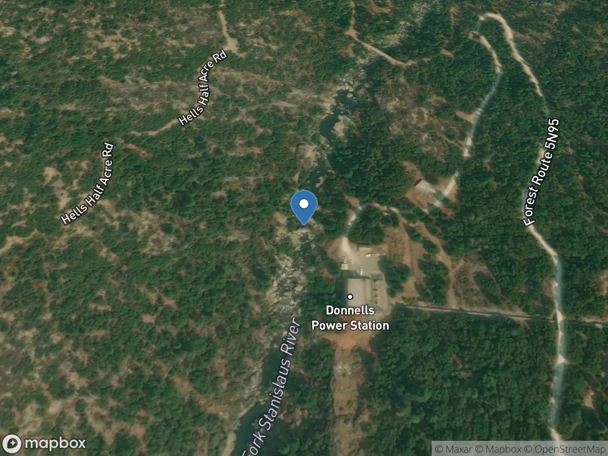 MF Stanislaus River a Hells Half Acre Bridge CA location