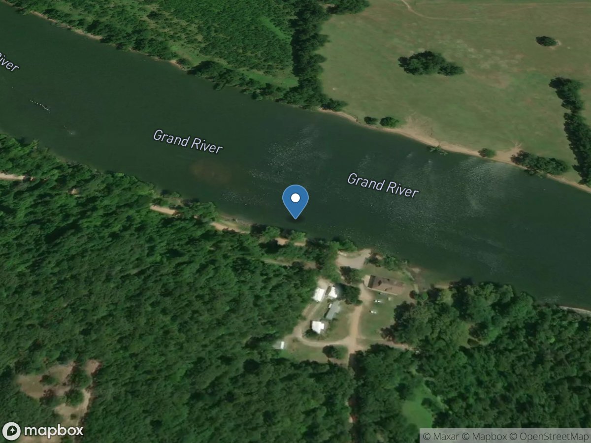 Neosho River near Langley, OK location