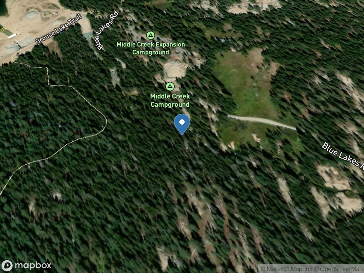 Up Blue Lake Outlet near Markleeville CA location