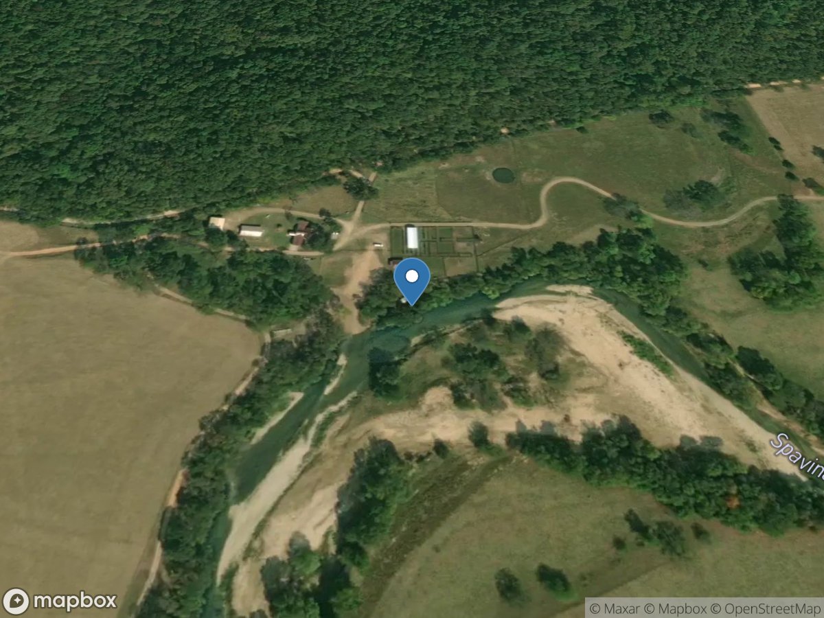 Spavinaw Creek near Sycamore, OK location