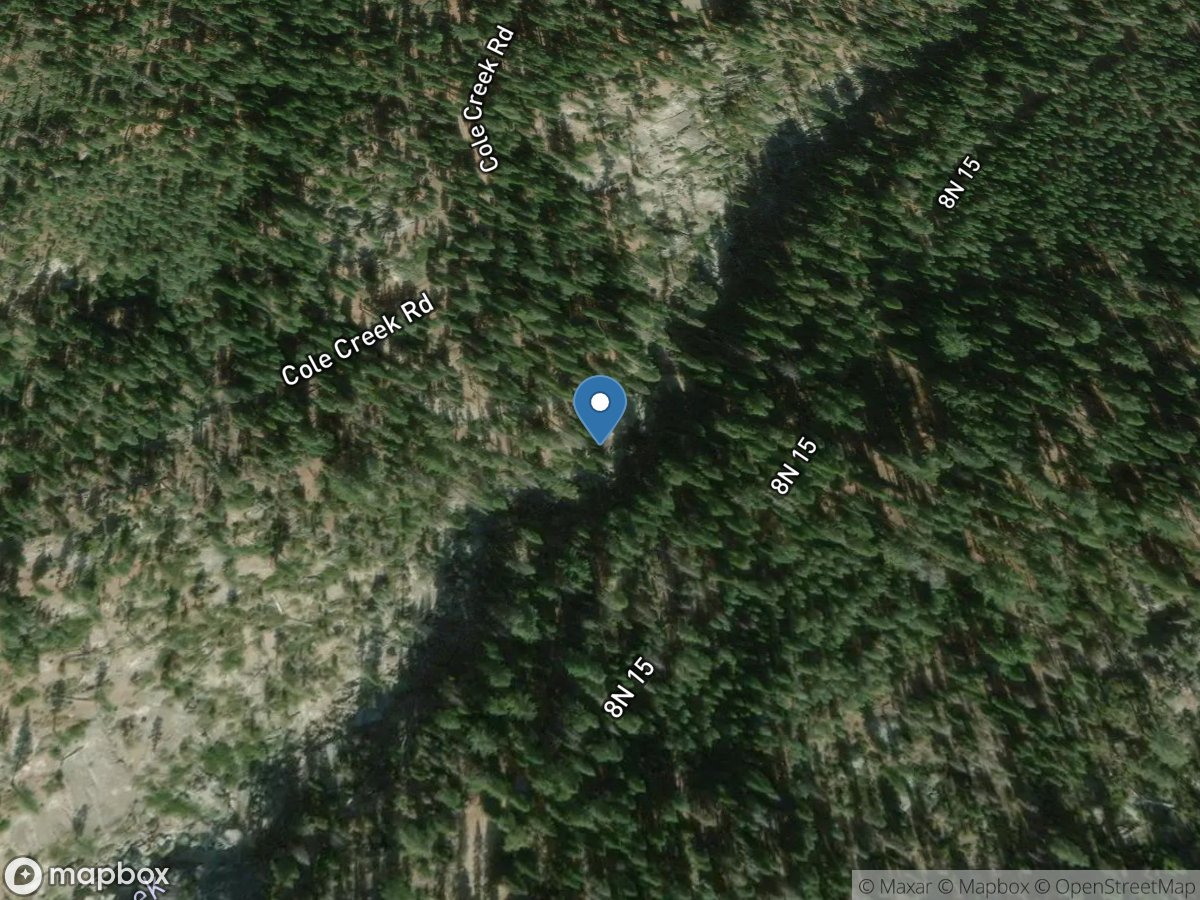 Cole Creek near Salt Springs DAM CA location