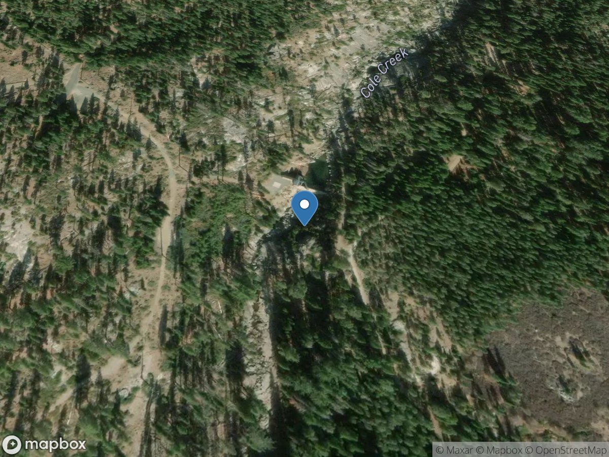 Cole Creek below DIV DAM near Salt Springs DAM CA location